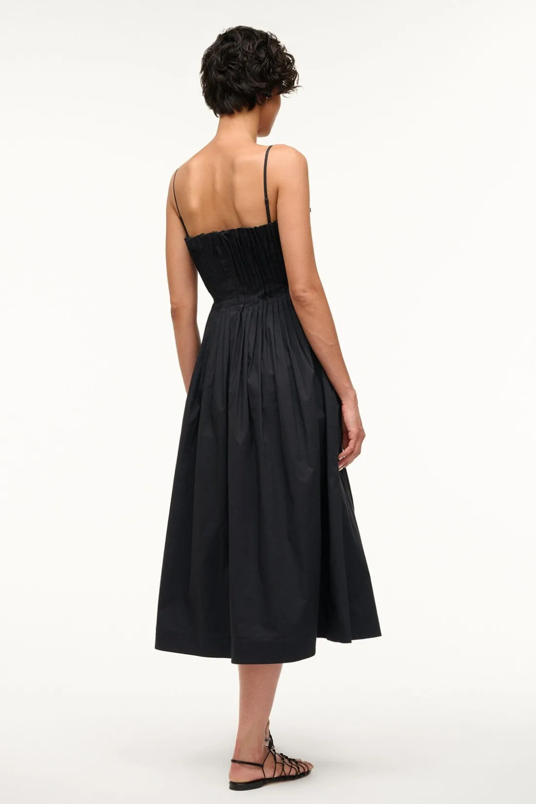 STAUD MIDI BELLA DRESS BLACK Hot