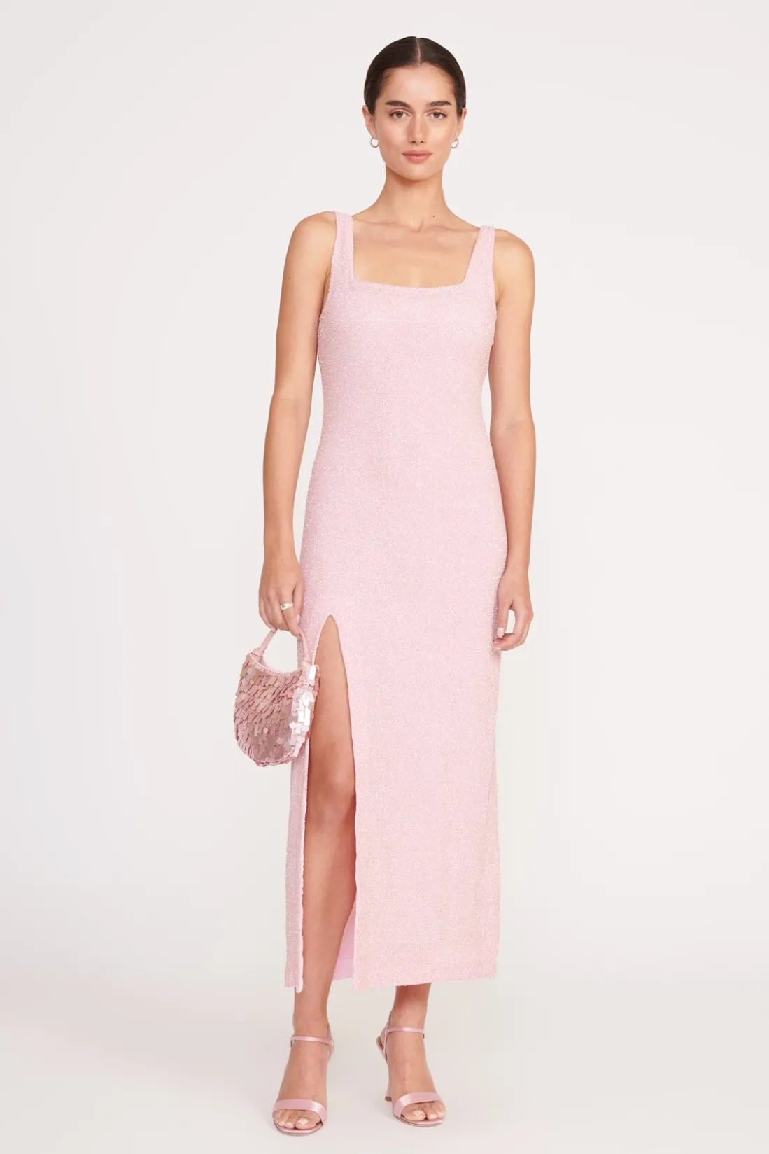 STAUD MIDI LE SABLE DRESS CHERRY BLOSSOM CHERRYBLOSSOM Discount