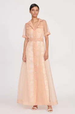 STAUD MILLIE DRESS BEIGE IVORY TOILE BEIGEIVORYTOILE Hot