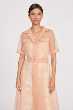 STAUD MILLIE DRESS  BEIGE IVORY TOILE BEIGEIVORYTOILE Hot