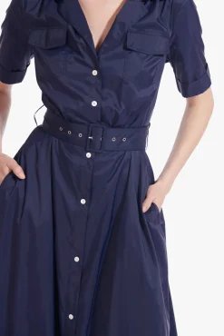 STAUD MILLIE DRESS   NAVY Online