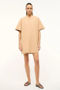 STAUD MINI AMIGONI DRESS   FAWN Best