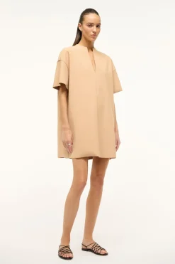 STAUD MINI AMIGONI DRESS FAWN Best