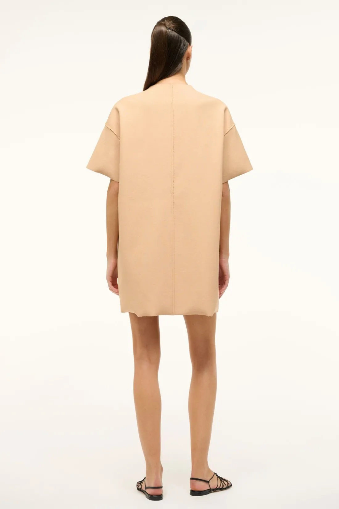 STAUD MINI AMIGONI DRESS FAWN Best