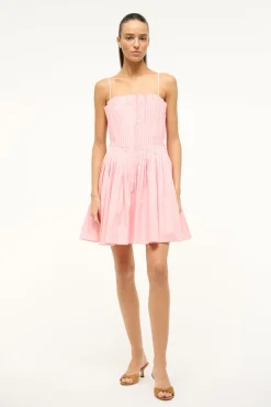 STAUD MINI BELLA DRESS PEARL PINK PEARLPINK New