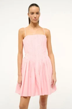 STAUD MINI BELLA DRESS  PEARL PINK PEARLPINK New