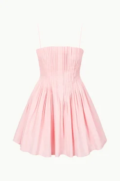STAUD MINI BELLA DRESS  PEARL PINK PEARLPINK New