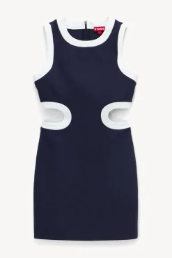STAUD MINI DOLCE DRESS NAVY WHITE NAVYWHITE Outlet