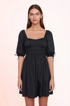 STAUD MINI FAYE DRESS   BLACK Sale