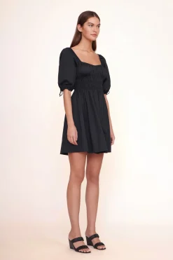 STAUD MINI FAYE DRESS   BLACK Sale