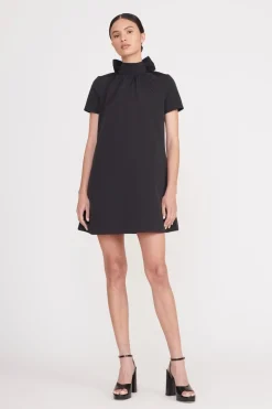 STAUD MINI ILANA DRESS   BLACK