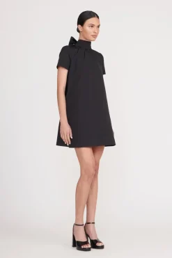 STAUD MINI ILANA DRESS   BLACK
