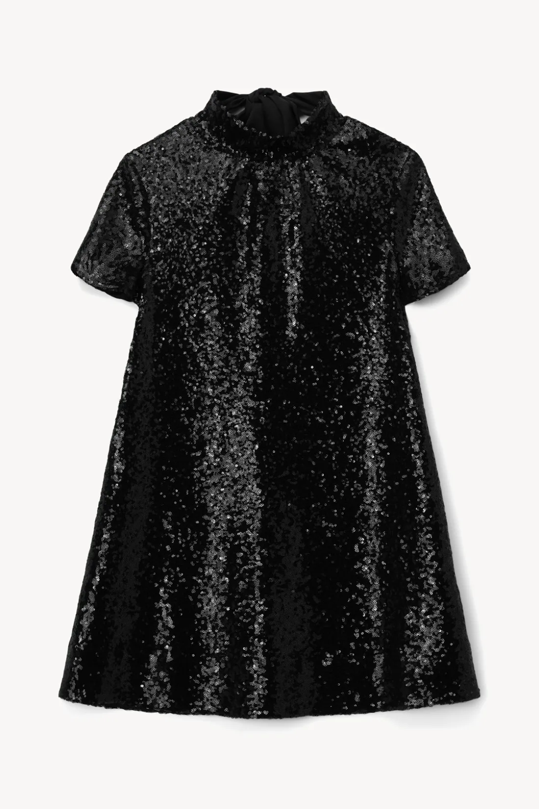 STAUD MINI ILANA DRESS SEQUINS BLACK Sale