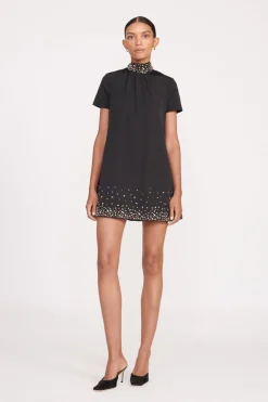 STAUD MINI ILANA DRESS BLACK SILVER BLACKSILVER Hot