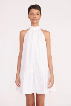 STAUD MINI MARLOWE DRESS   WHITE Online