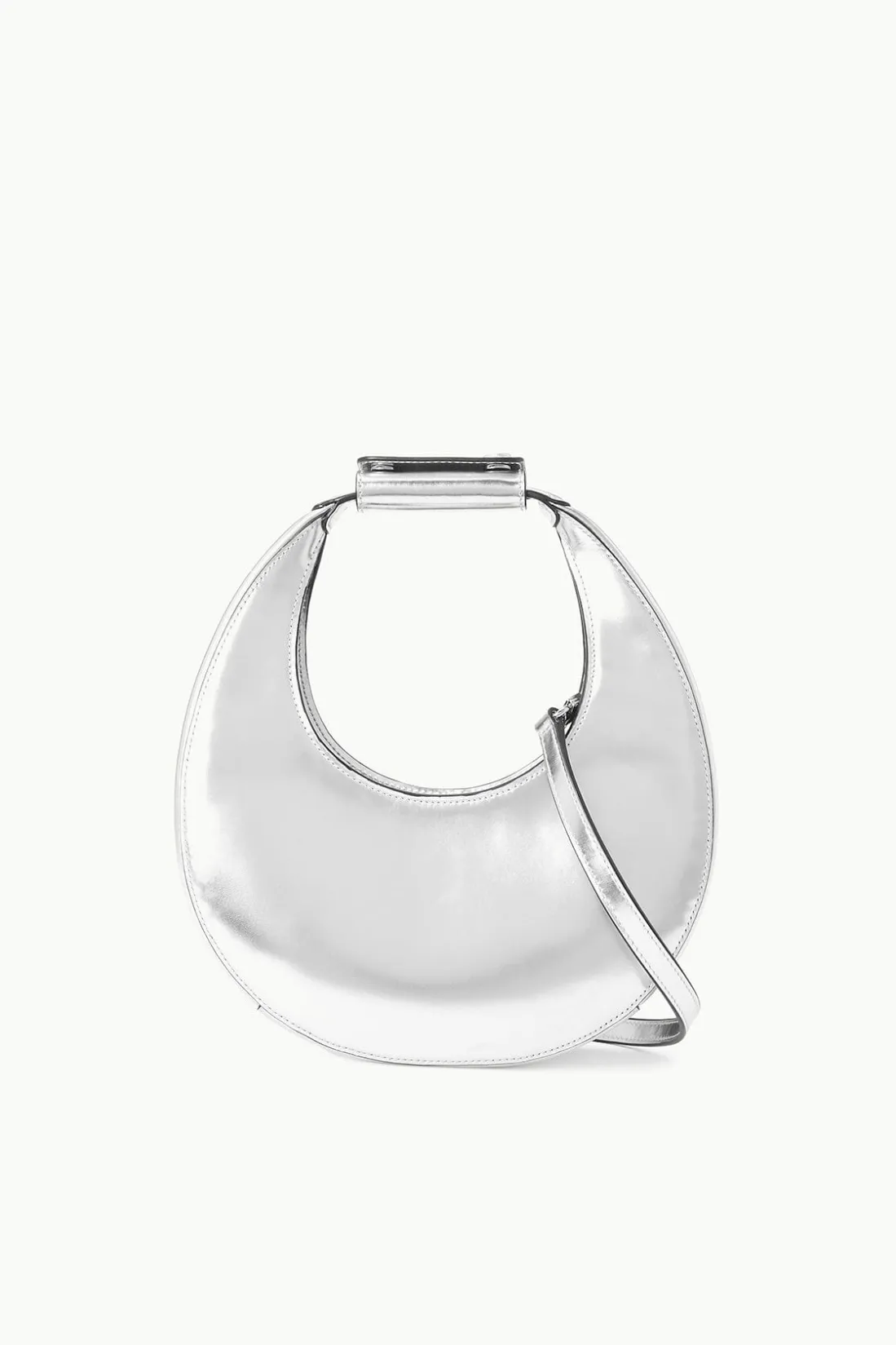 STAUD MINI MOON BAG CHROME Best