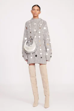 STAUD MINI MOON BAG   CHROME Best