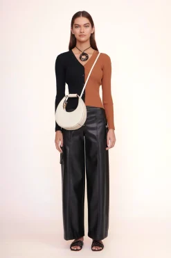 STAUD MINI MOON BAG   CREAM Clearance