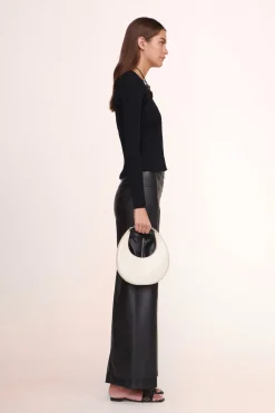 STAUD MINI MOON BAG   CREAM Clearance