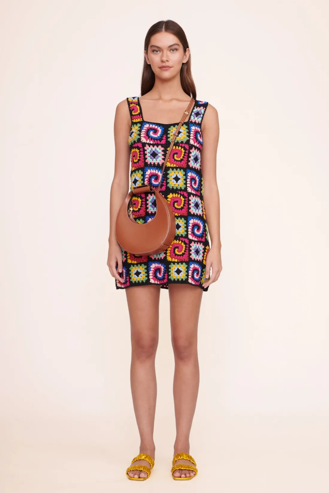 STAUD MINI MOON BAG TAN Outlet
