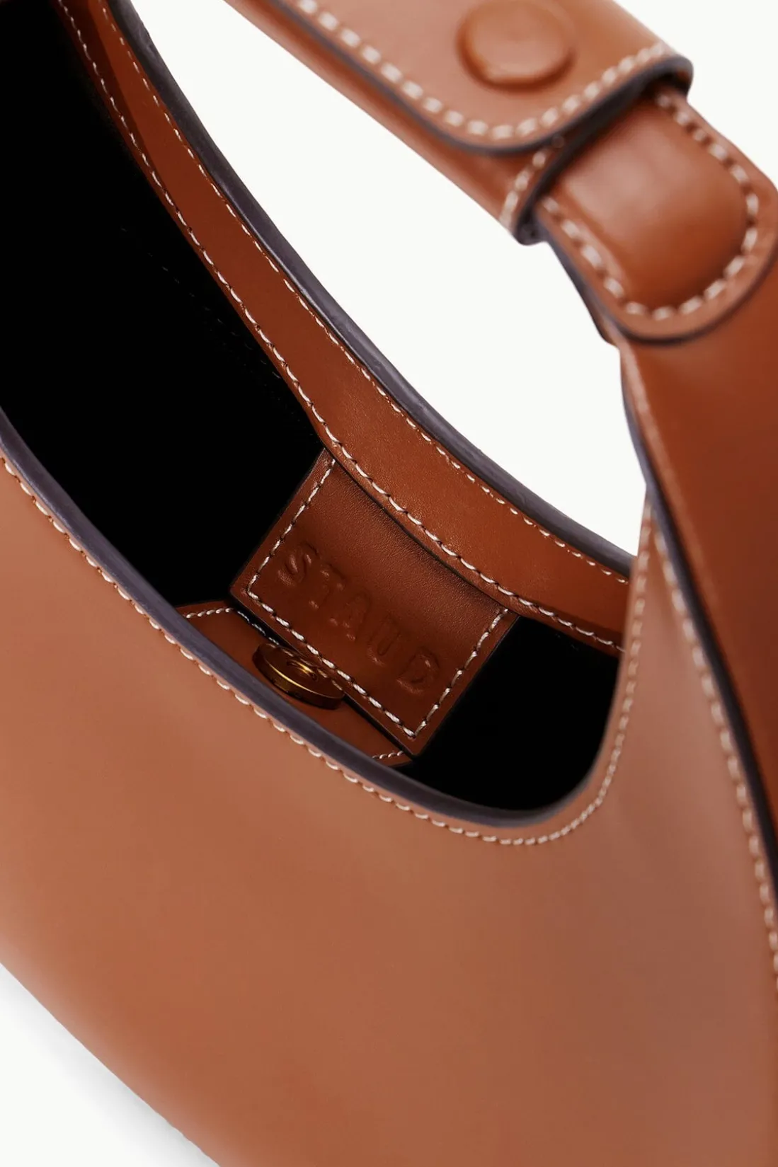 STAUD MINI MOON BAG TAN Outlet