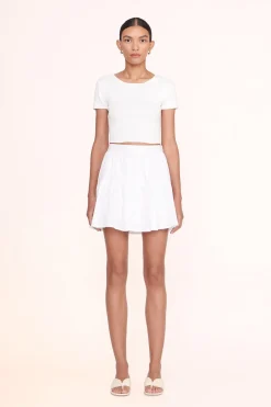 STAUD MINI SEA SKIRT WHITE Sale