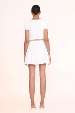 STAUD MINI SEA SKIRT   WHITE Sale