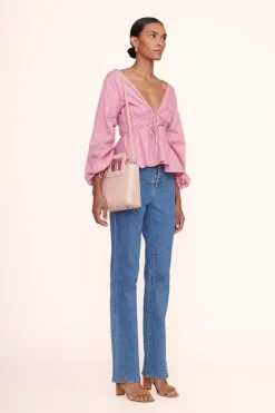 STAUD MINI SHIRLEY LEATHER BAG BLUSH Online