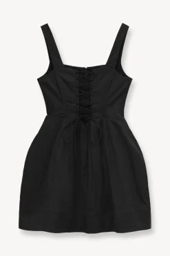 STAUD MINI SUTTON DRESS   BLACK