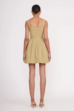 STAUD MINI SUTTON DRESS   KHAKI Online