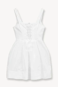 STAUD MINI SUTTON DRESS   WHITE