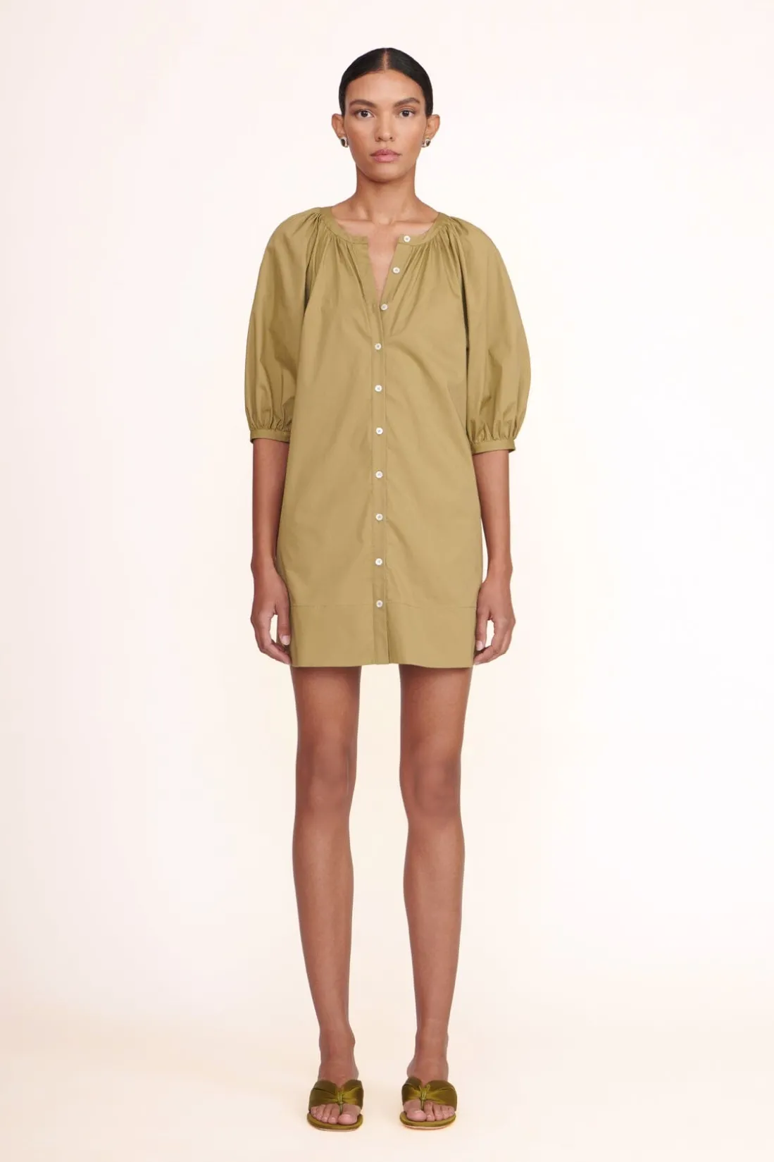 STAUD MINI VINCENT DRESS KHAKI Online
