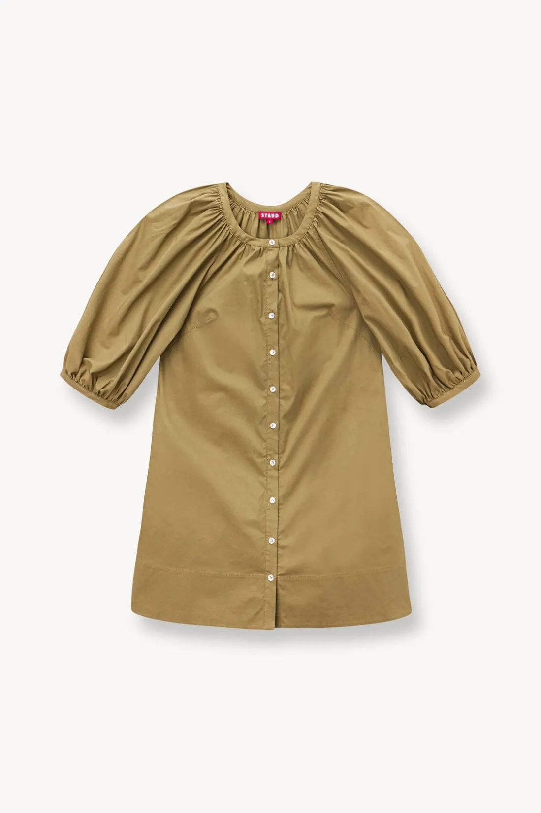 STAUD MINI VINCENT DRESS KHAKI Online