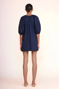 STAUD MINI VINCENT DRESS   NAVY Hot