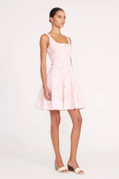 STAUD MINI WELLS DRESS CHERRY BLOSSOM IVORY TOILE CHERRYBLOSSOMIVORYTOILE Hot