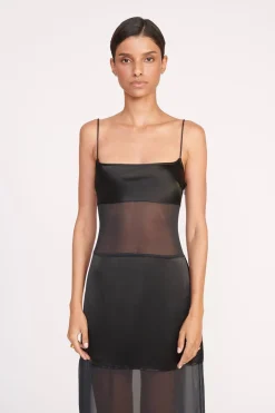 STAUD MISTY DRESS   BLACK Online