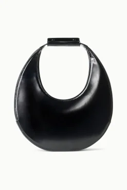 STAUD MOON BAG   POLISHED BLACK Online