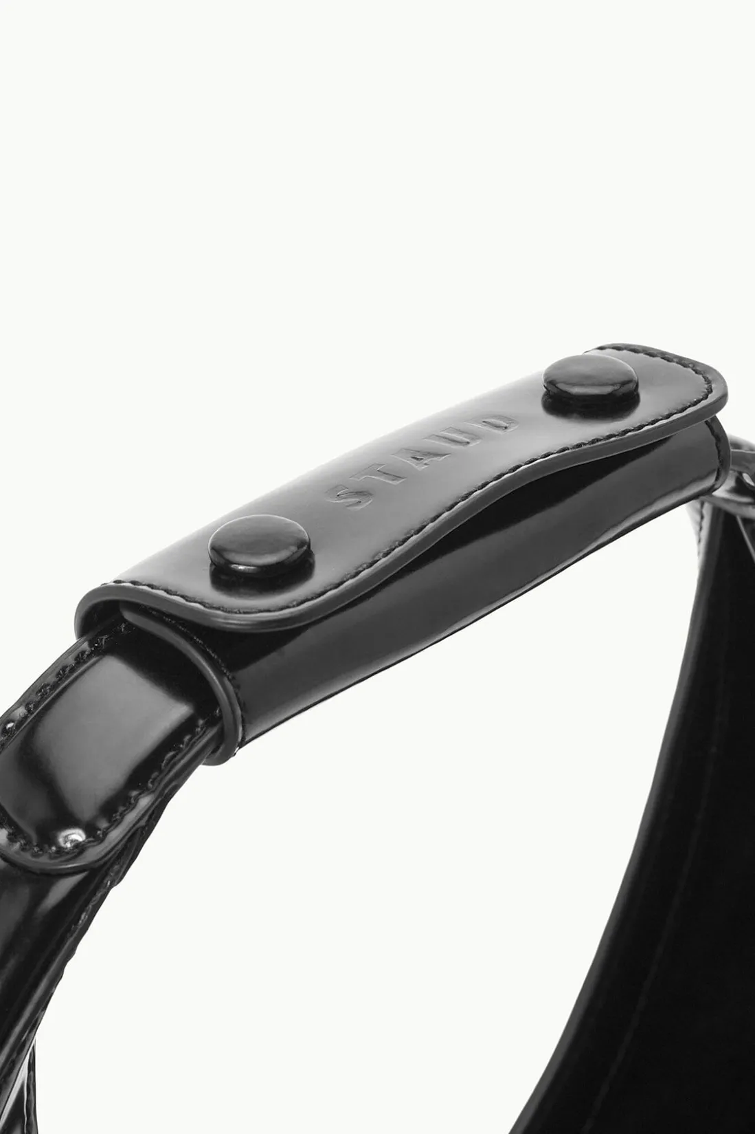 STAUD MOON BAG POLISHED BLACK Online