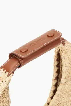 STAUD MOON RAFFIA BAG  NATURAL RAFFIA NATURALTAN Outlet