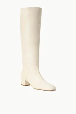 STAUD NANCY BOOT   CREAM