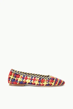 STAUD NELL CROCHET BALLERINA  RED ROSE MULTI REDROSEMULTI Sale