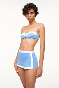 STAUD NELL SWIM SKIRT AZURE WHITE AZUREWHITE Online