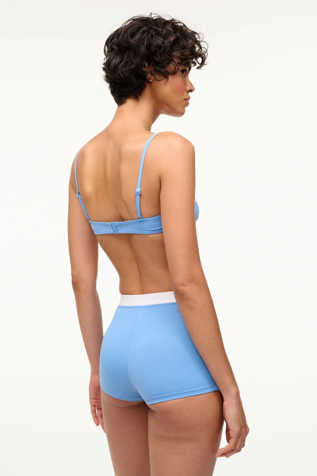 STAUD NELL SWIM SKIRT AZURE WHITE AZUREWHITE Online