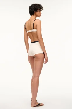STAUD NELL SWIM SKIRT IVORY BLACK IVORYBLACK Best