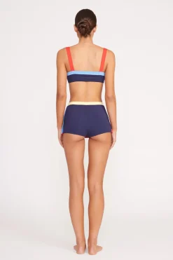STAUD NELL SWIM SKIRT NAVY COLORBLOCK NAVYCOLORBLOCK