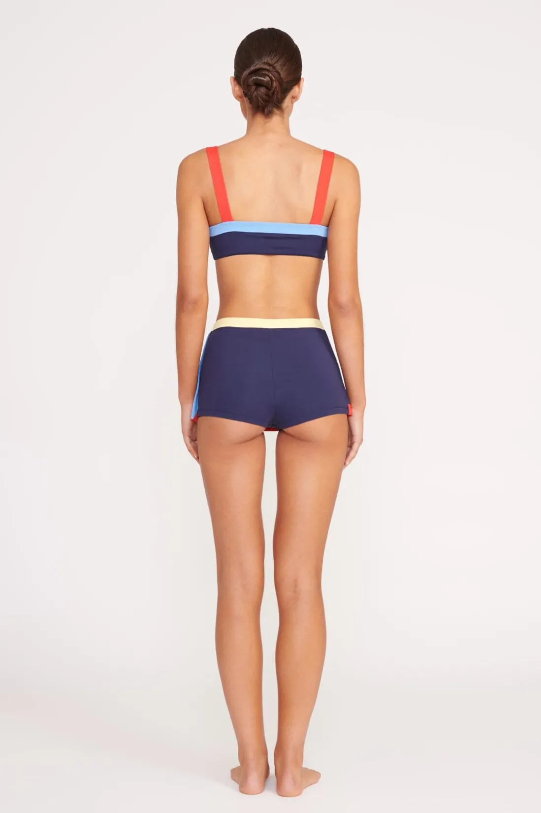 STAUD NELL SWIM SKIRT NAVY COLORBLOCK NAVYCOLORBLOCK