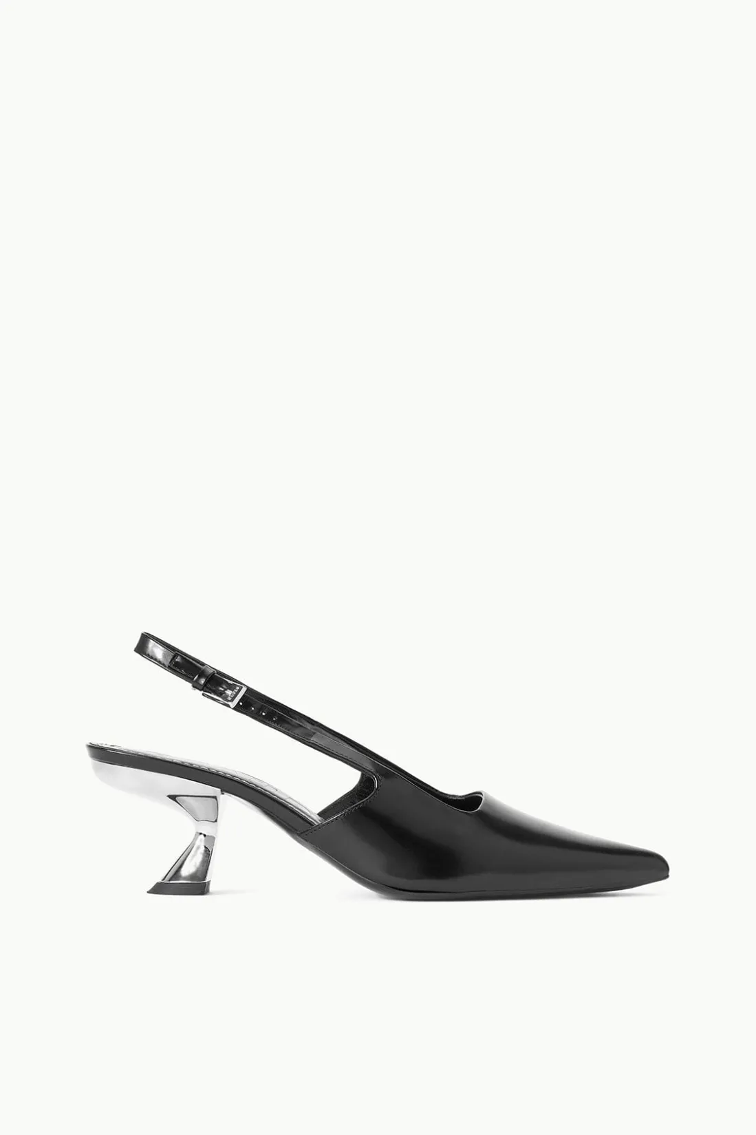 STAUD NEVE SLINGBACK HEEL BLACK METALS BLACKMETALS New