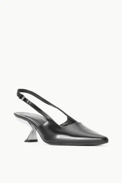 STAUD NEVE SLINGBACK HEEL BLACK METALS BLACKMETALS New