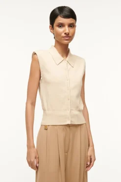 STAUD NOLA SWEATER   CAMEL Best