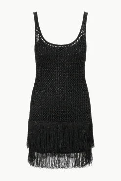 STAUD NOVA DRESS   BLACK New